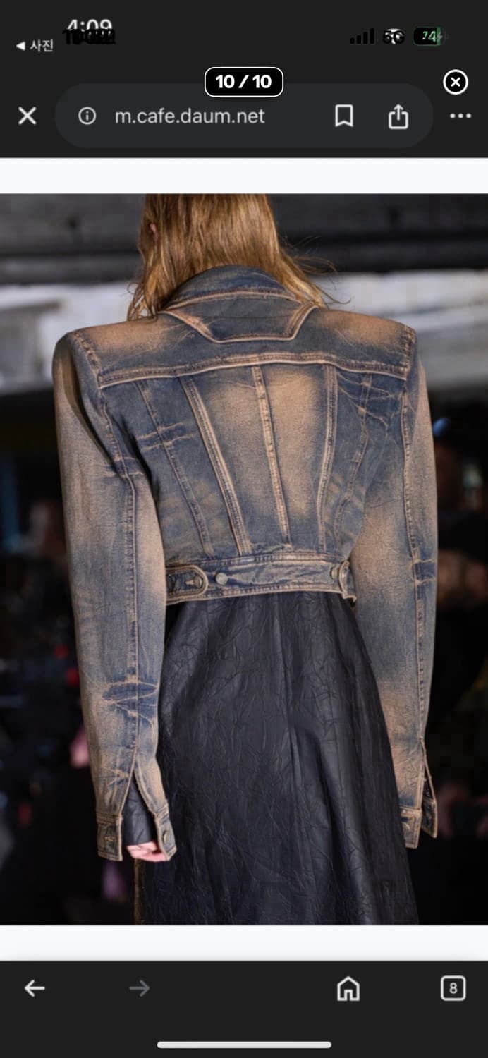 준지 [Runway] Denim Cropped 패디드 자켓 상품이미지5