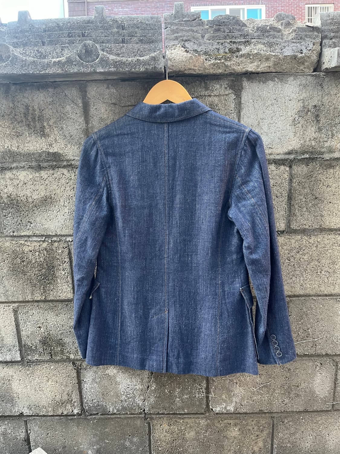 빈티지 Ralph Lauren 블루 라벨 워시드 데님 블레이저 자켓  상품이미지2