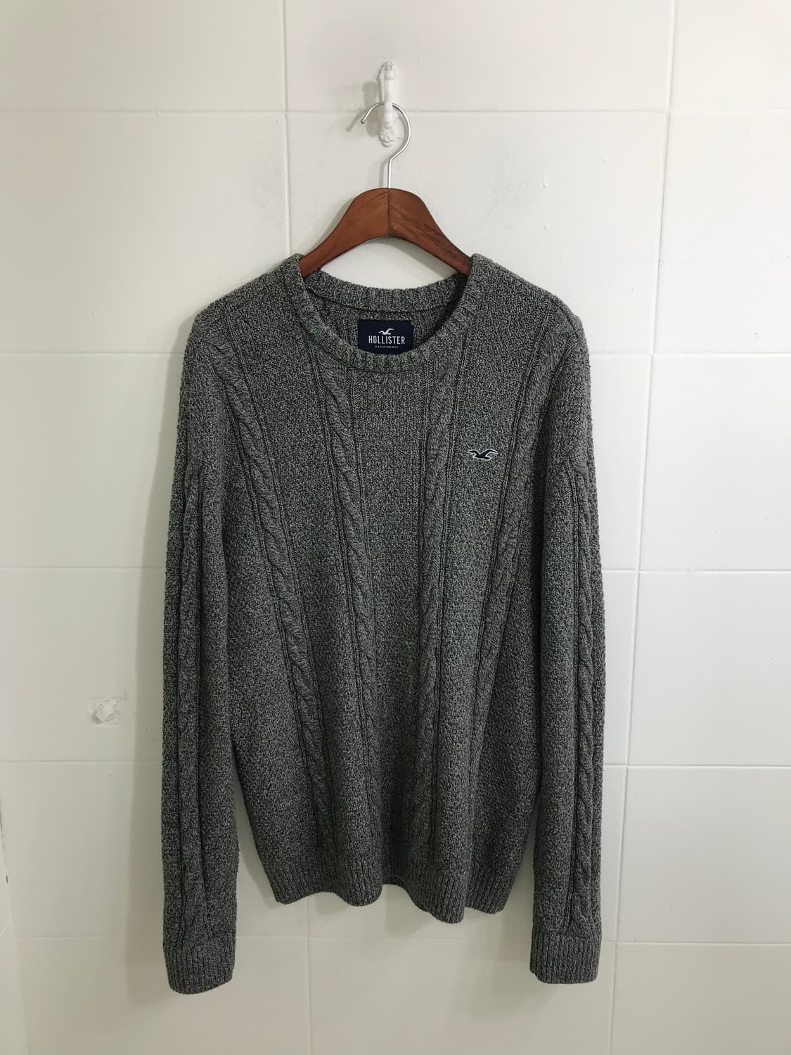 홀리스터 그레이 케이블 니트 상품이미지4