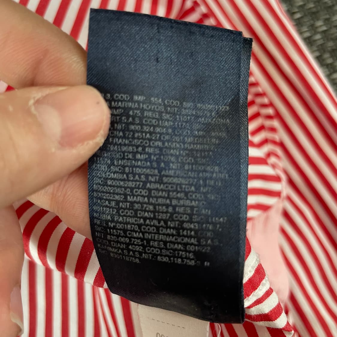 타미힐피거 레드스트라이프 옥스퍼드 코튼 셔츠 M 상품이미지9