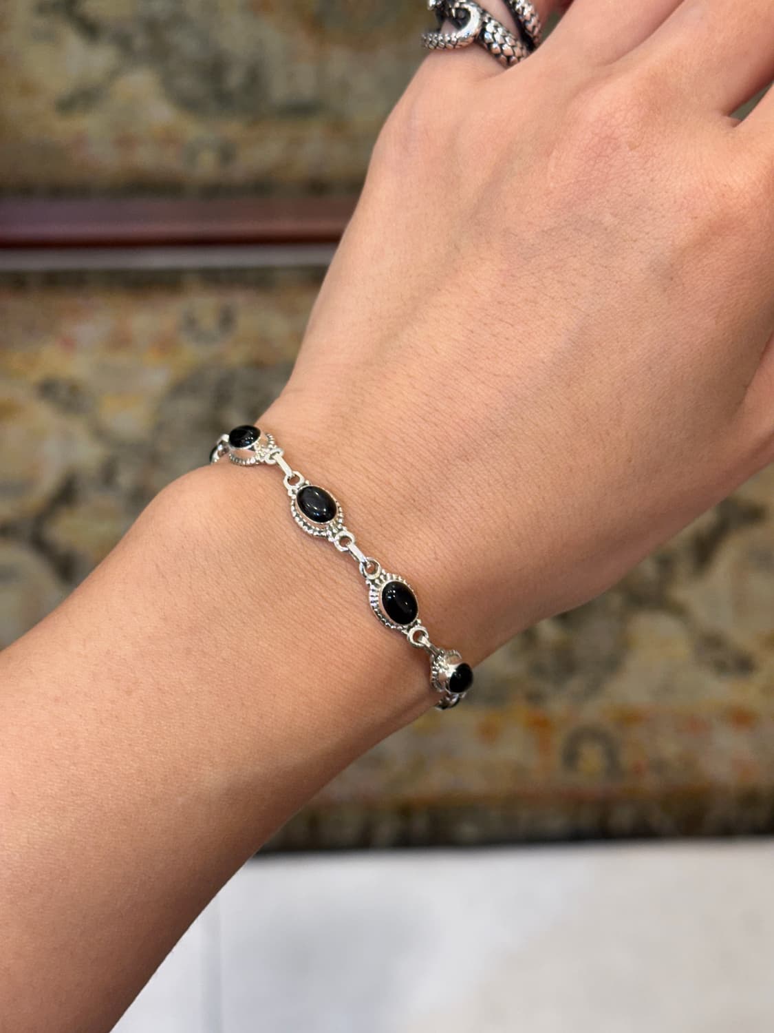Onyx 925silver bracelet 상품이미지10