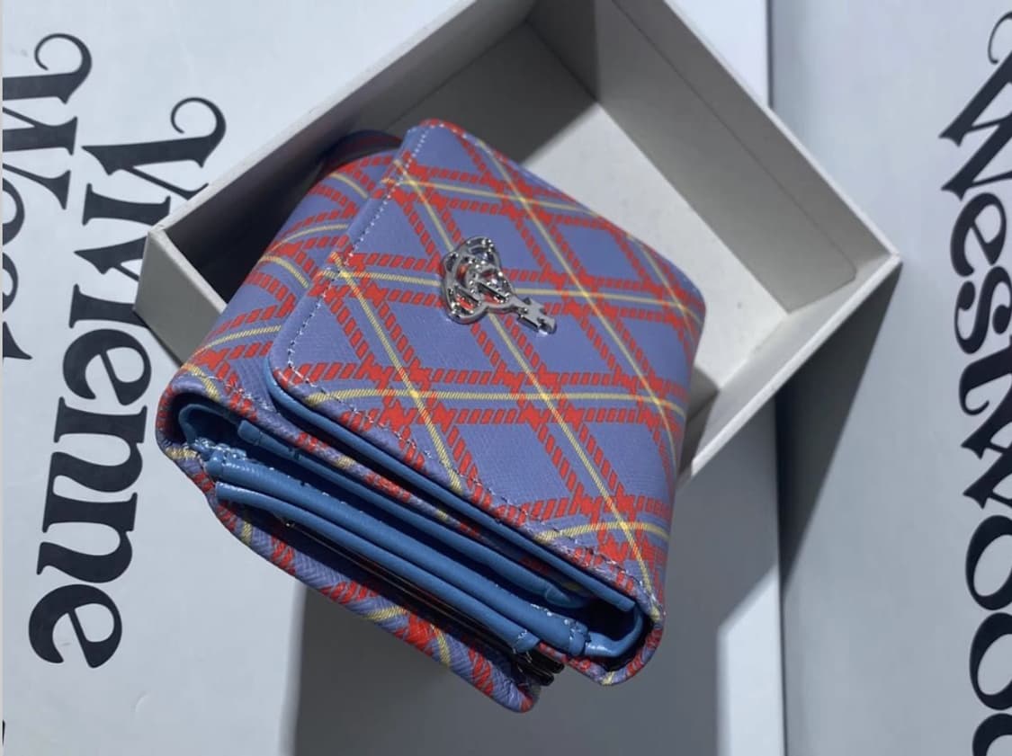 비비안웨스트우드 아카이브 은장 orb 패턴 하프월렛 반지갑(풀구성) 상품이미지3