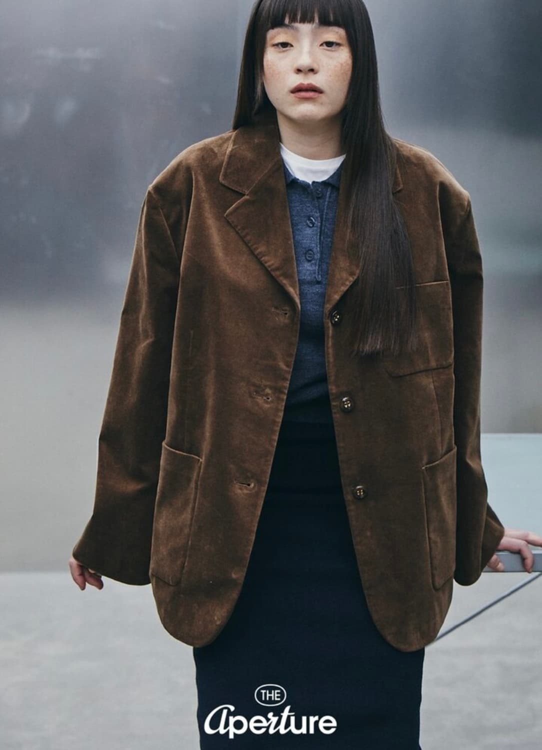디애퍼처 katy over jacket brown 오버핏자켓 상품이미지5