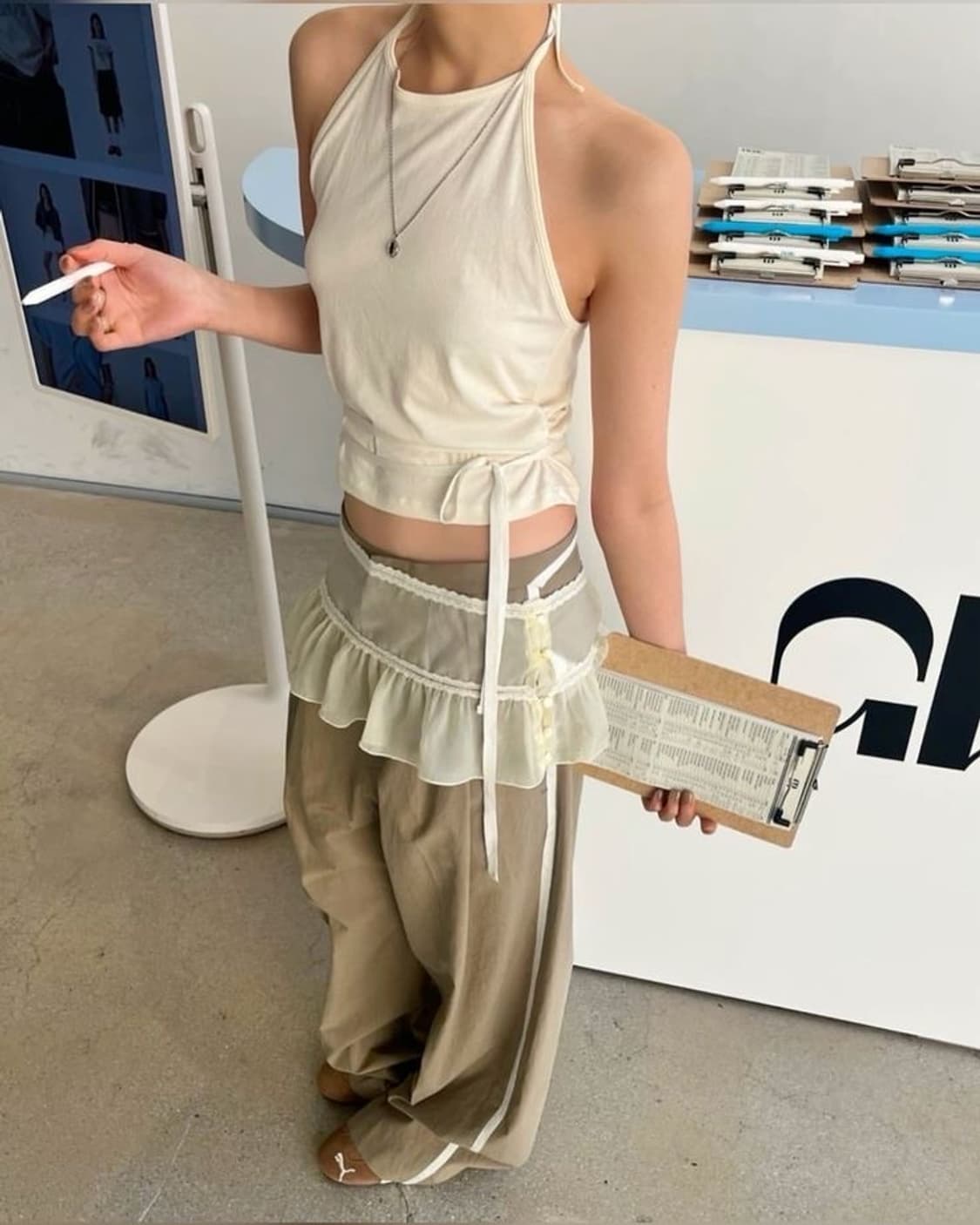 스컬프터 레이어드 마이크로 스커트 L 상품이미지1