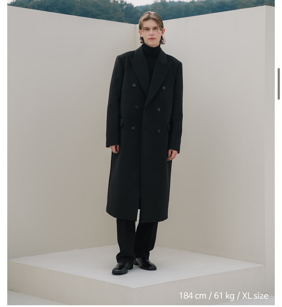 데꼬로소 [Handmade] 테일러드 롱더블코트 XL 상품이미지1