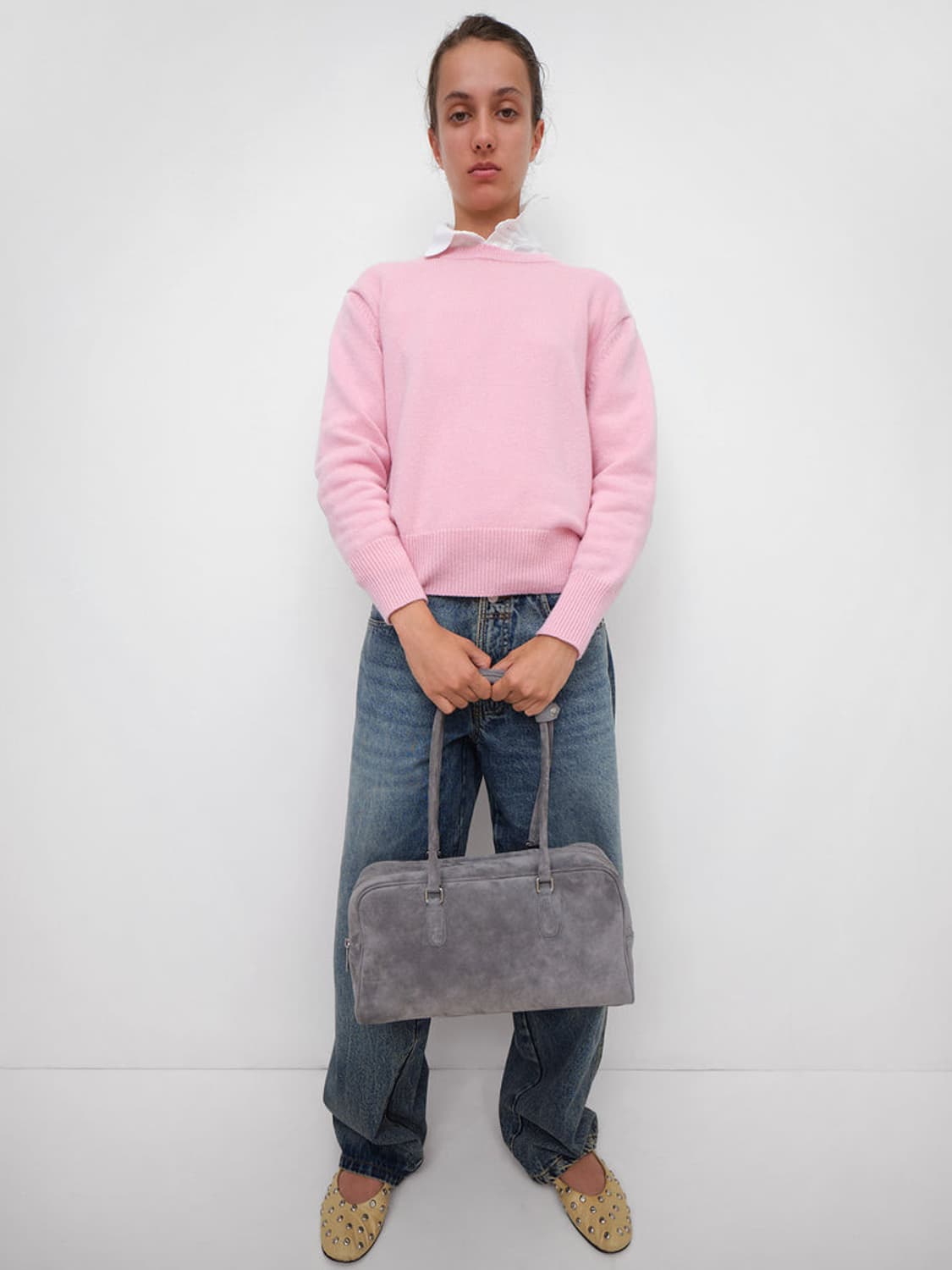 [XS,S]기마구아스 Coyote 캐시미어 니트/핑크 상품이미지4