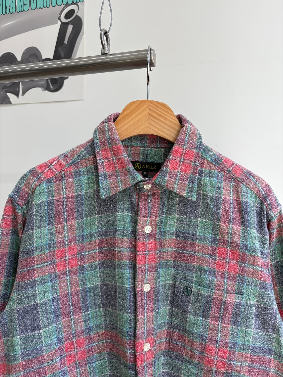 AIGLE 체크셔츠 상품이미지2