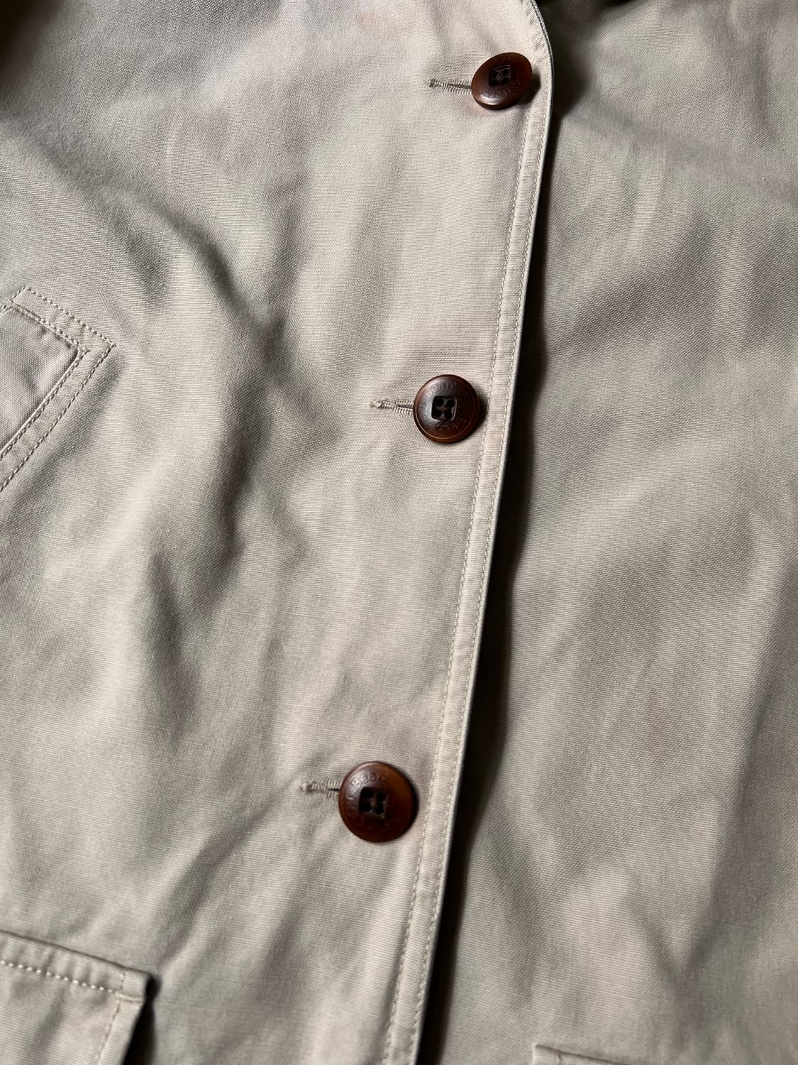 [L]L.L.Bean USA 엘엘빈 코튼 라이닝 아이보리 헌팅 자켓 상품이미지4