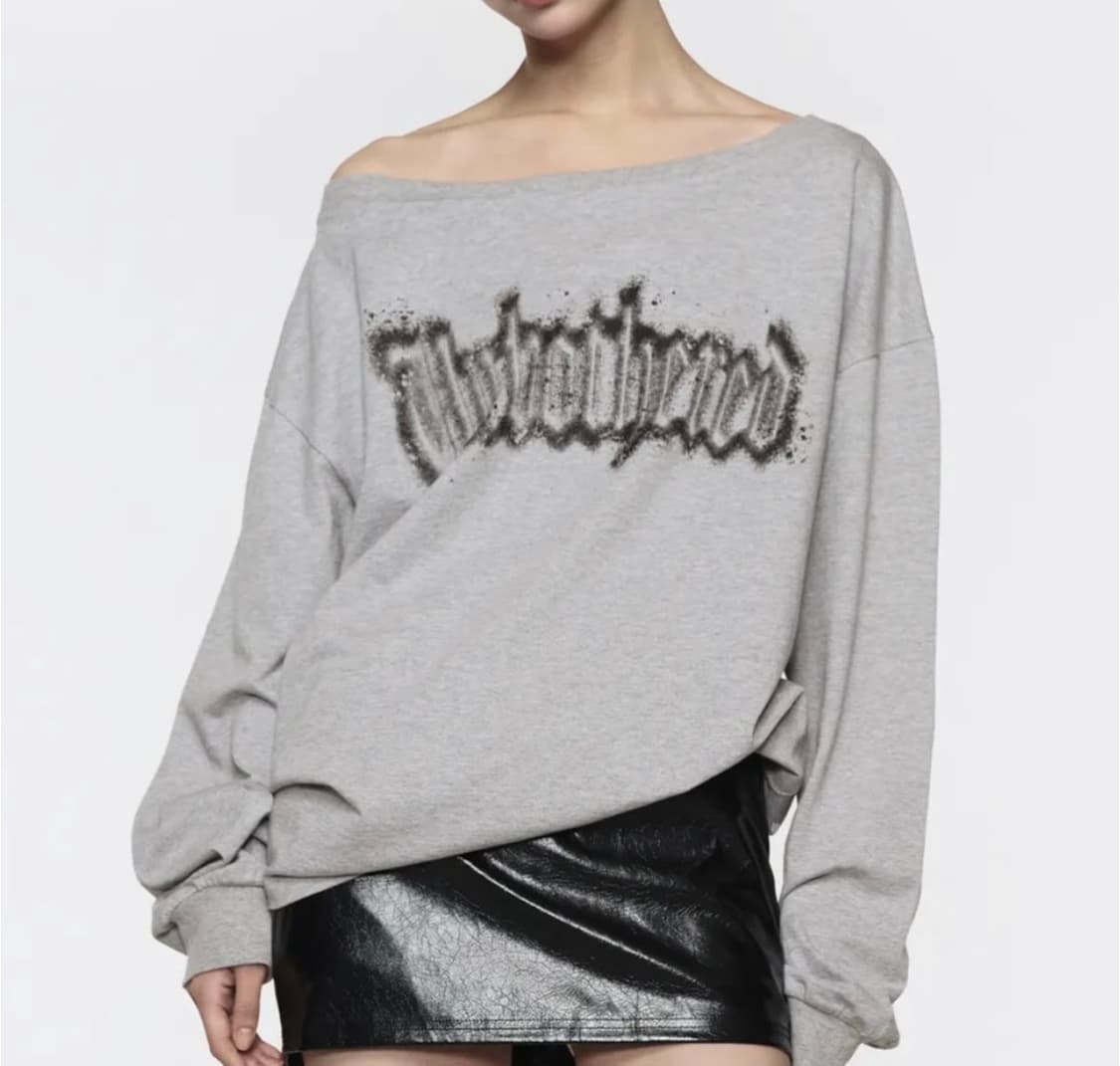락케이크 Unbothered Long Sleeve Top gray 상품이미지1