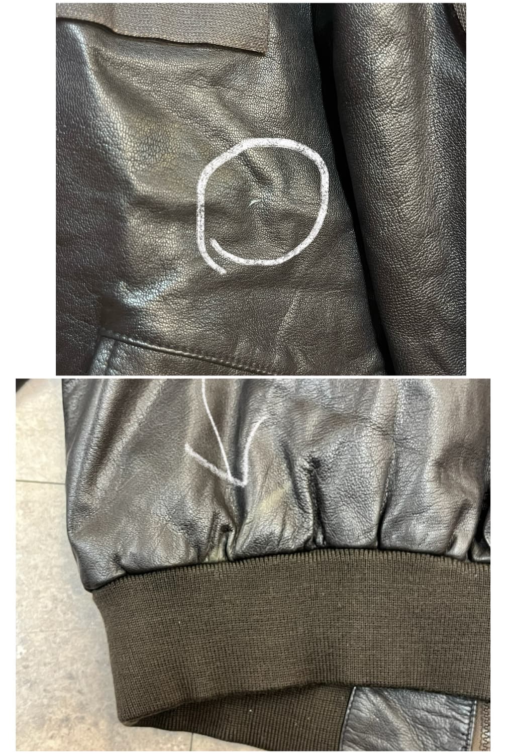 군용 조종사 양가죽 레더 자켓 #csz2373 상품이미지7