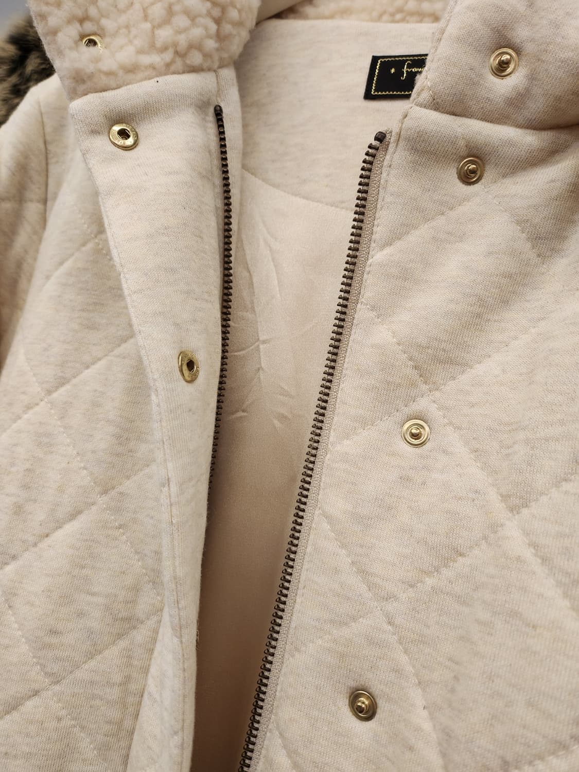 일본빈티지 퀼팅후드코트(새상품) 상품이미지3