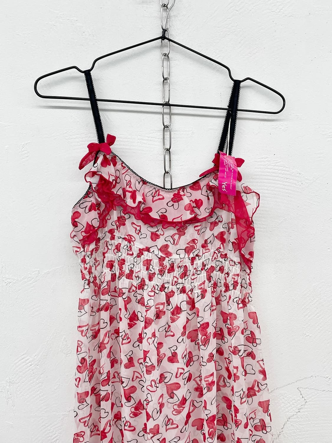 발렌타인 하트 레이스 프릴 슬립 상품이미지6