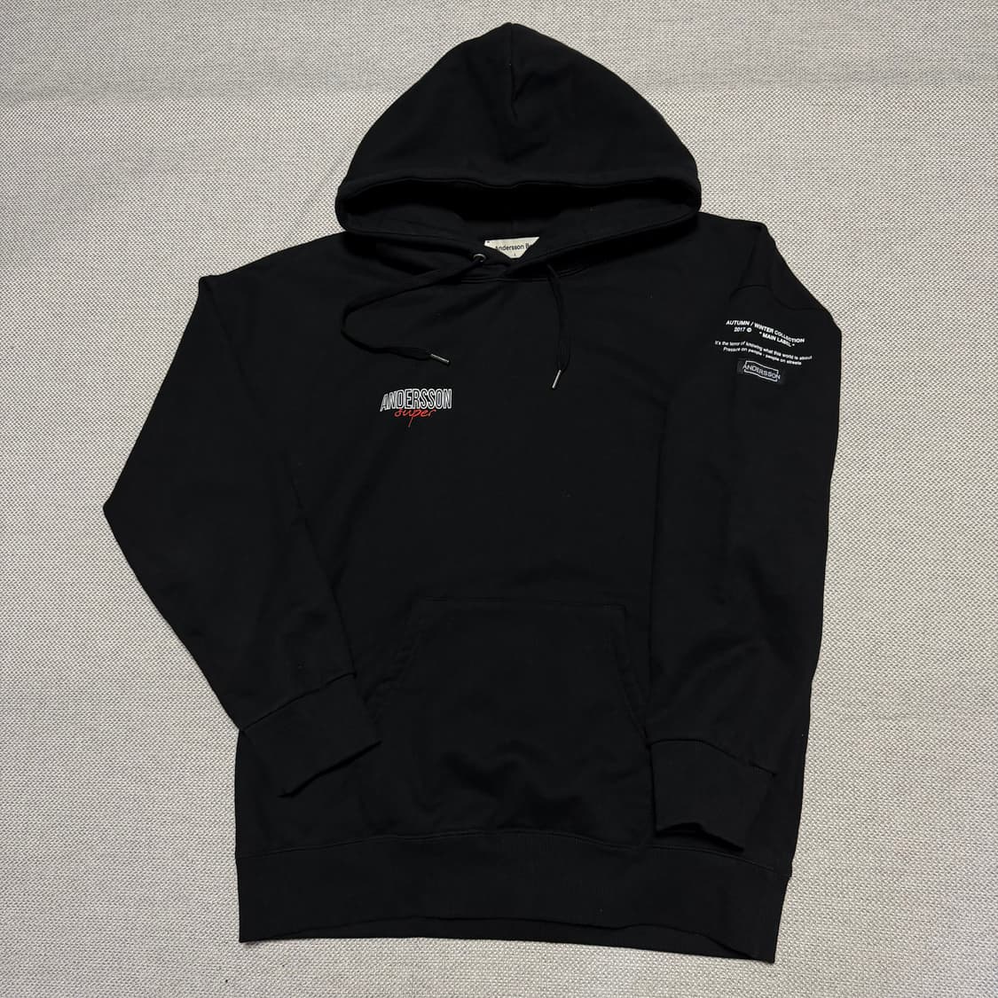 앤더슨벨 17fw 빅로고 후드티 상품이미지1