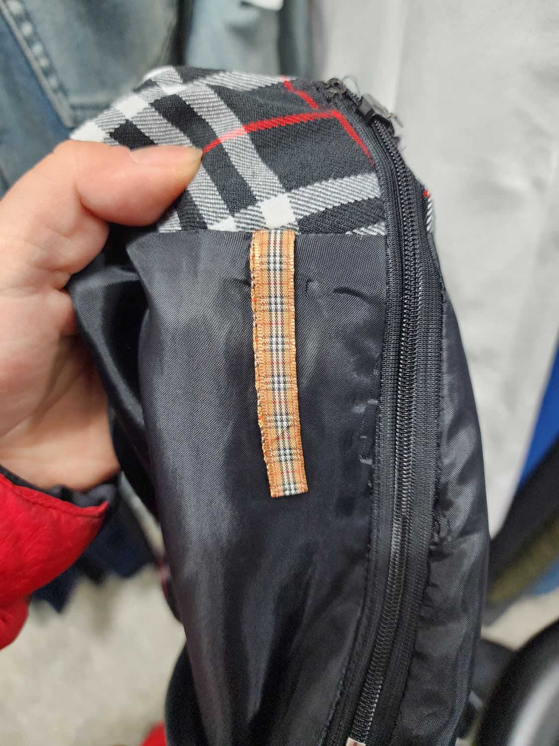 버버리 블루라벨 체크패턴 스커트  상품이미지5