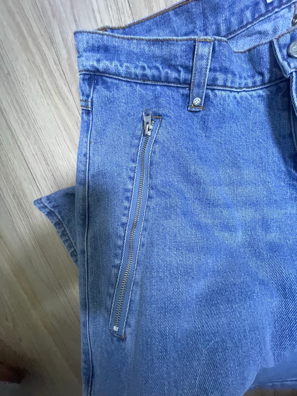 후드후드 바이커 데님 바지 3사이즈 상품이미지4