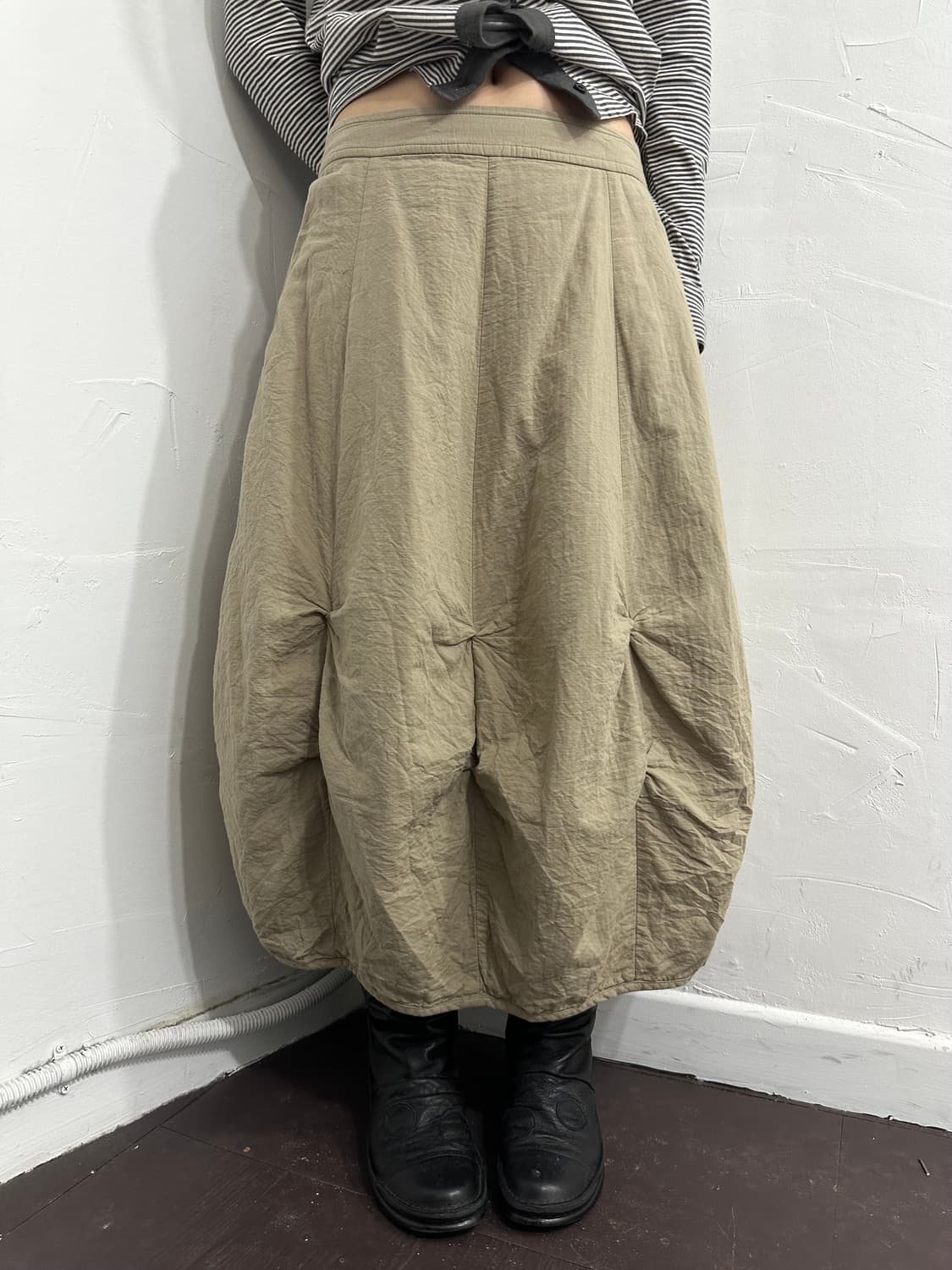beige design puff skirt 상품이미지4
