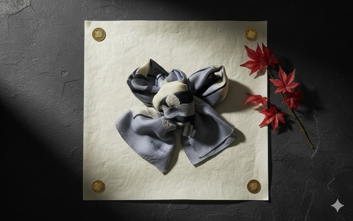 발망(BALMAIN) 빈티지 실크 100% 롱 스카프 상품이미지2