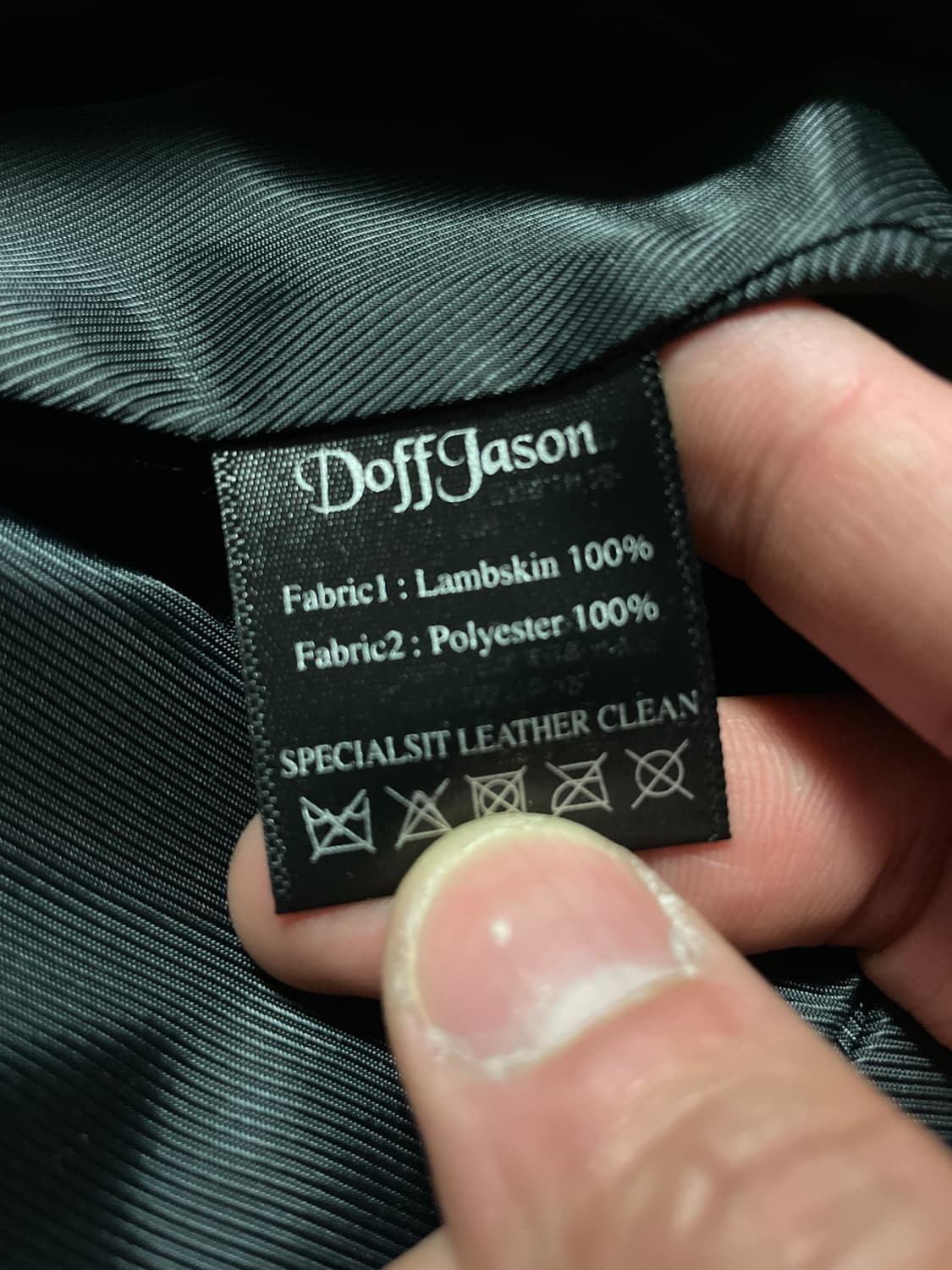 DOFFJASON 도프제이슨 2WAY 램스킨 양가죽 싱글 레더 자켓 상품이미지10