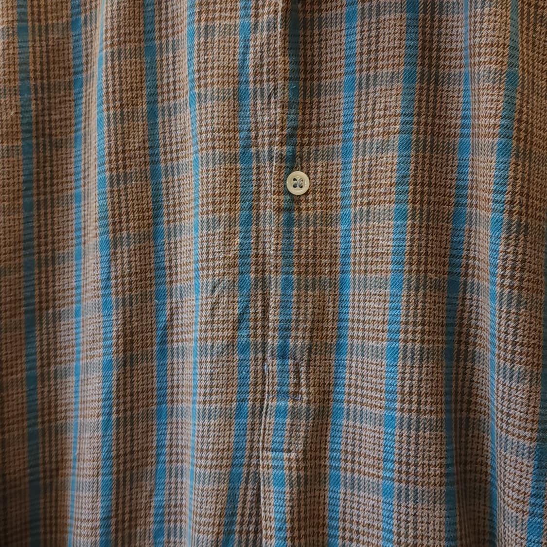 60s 프랑스 워크셔츠 가드너 빈티지 셔츠 그레이 민트 롱 튜닉 셔츠 m 상품이미지7