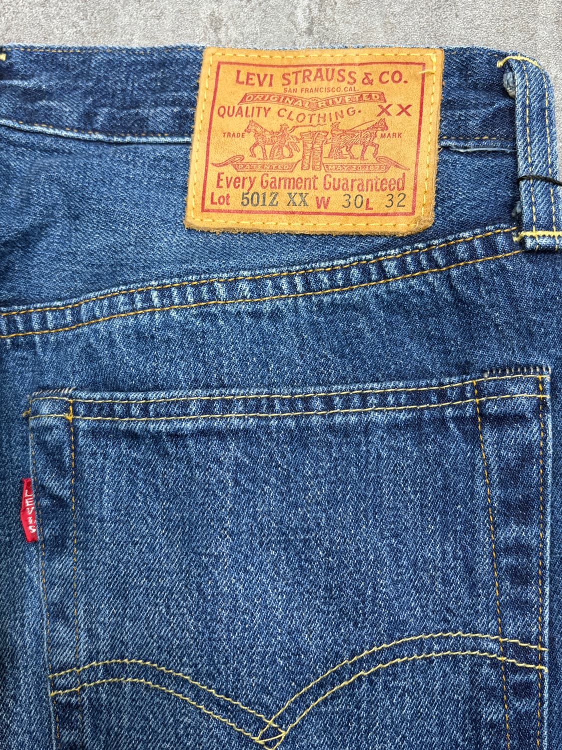 Levis 501z xx selvedege denim by japan 상품이미지7