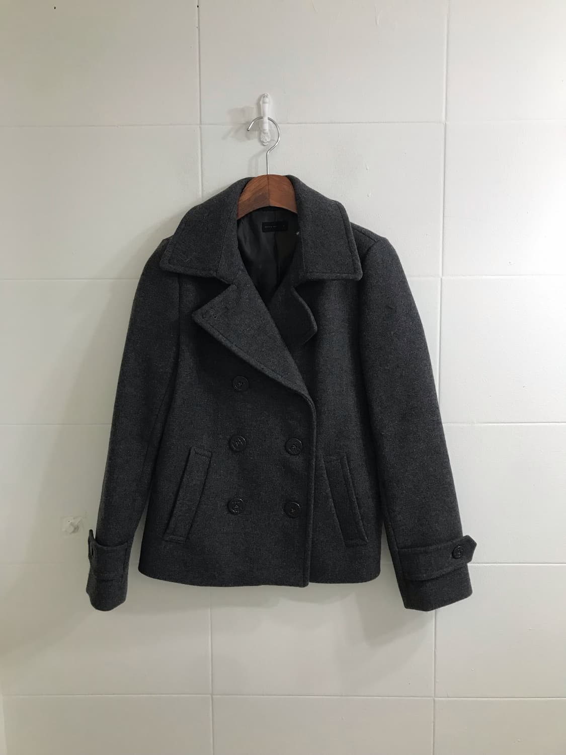 무채색 사와코 오프숄더 니트 피코트 코디세트 상품이미지4