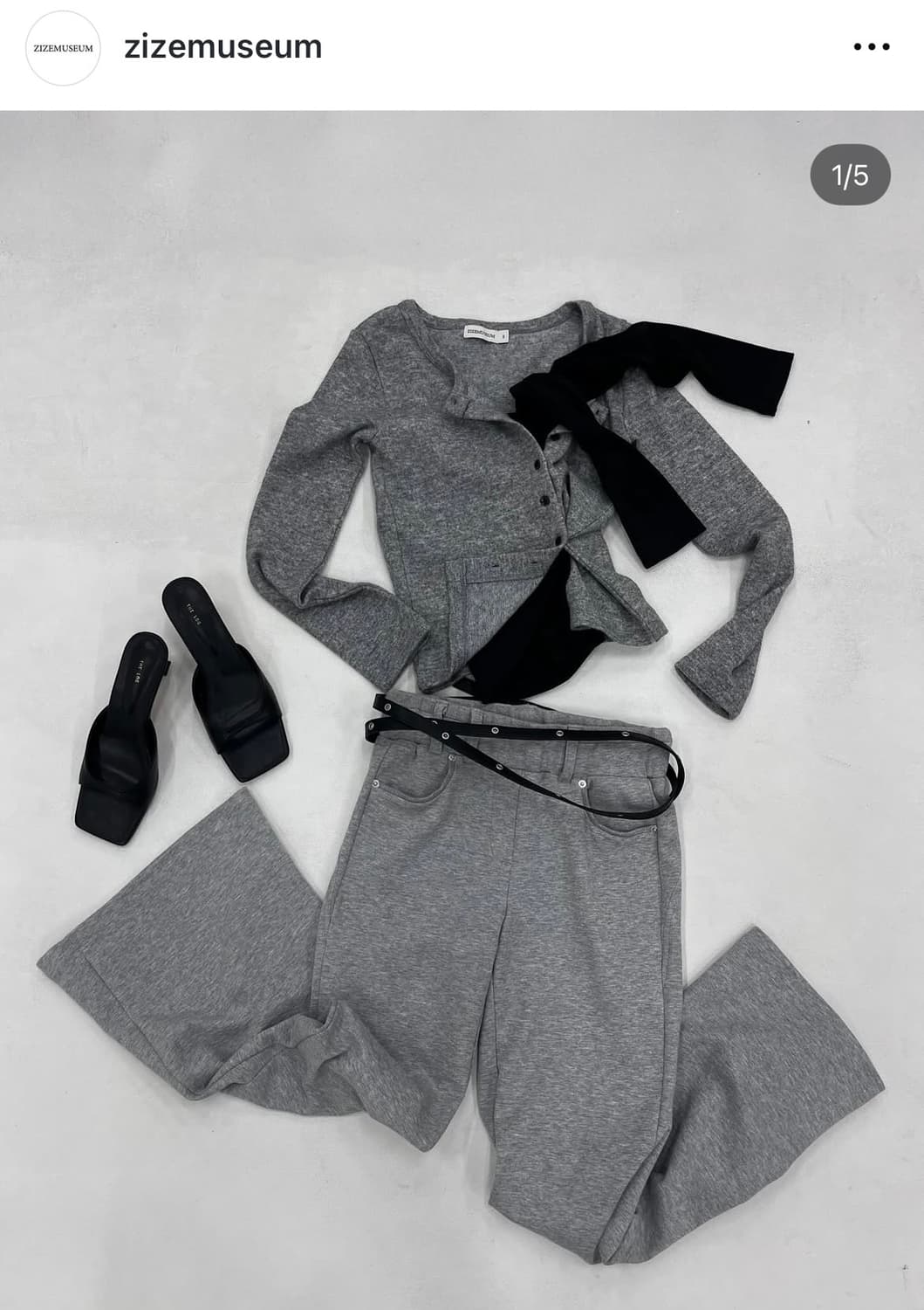 지제뮤지엄 언발 니트 상품이미지2