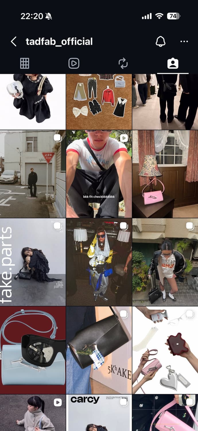 TadFab 박스 미니 숄더백 블랙 상품이미지7