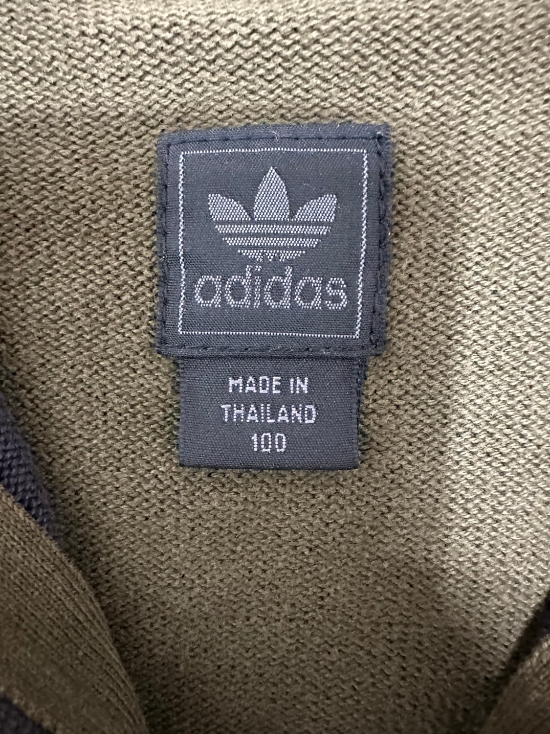 아디다스 트레포일 카키 니트집업 상품이미지4