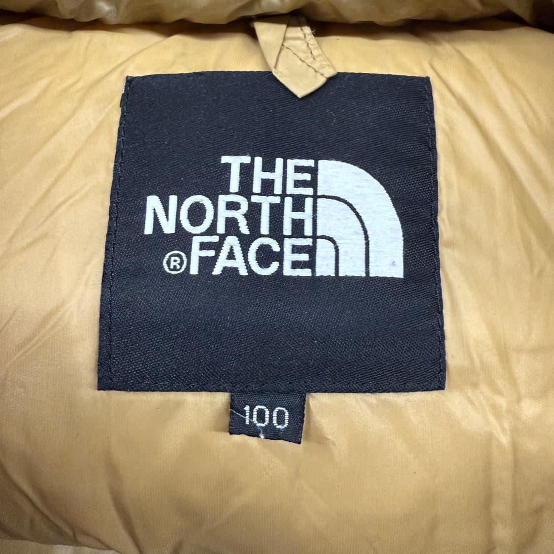 노스페이스 베이지 브라운 숏패딩 100 상품이미지5