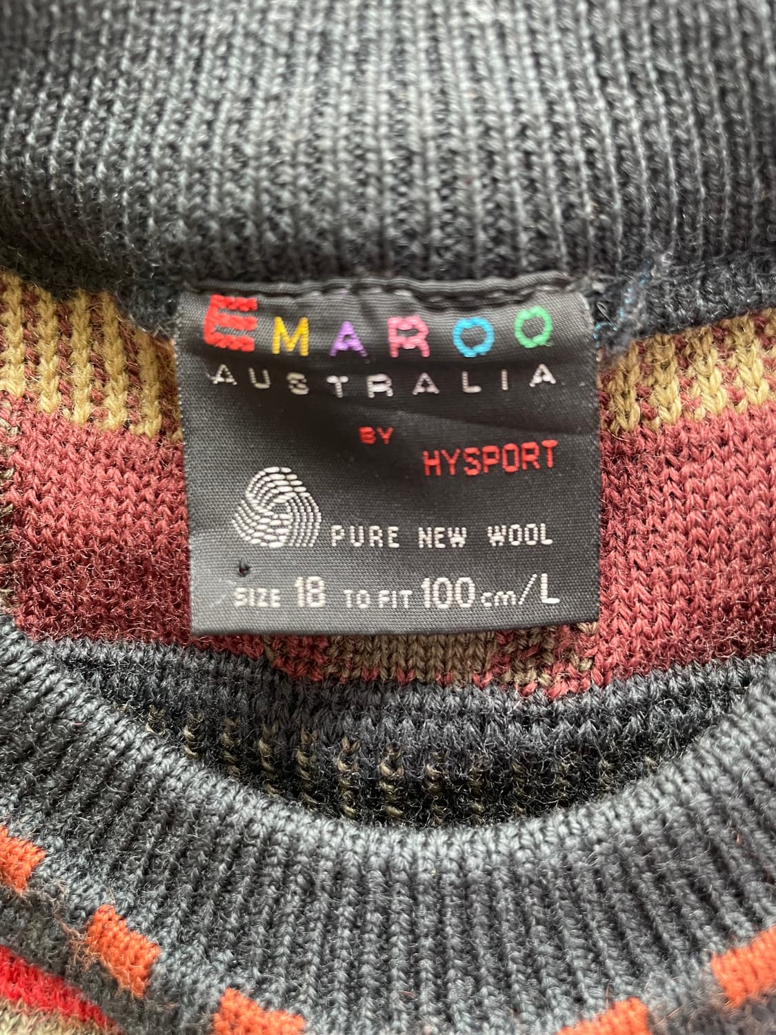 MARGOO AUSTRALIA 패턴 니트 L 상품이미지3