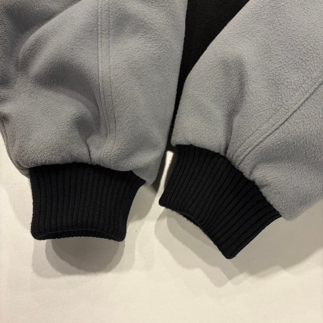 [S] 빔즈 블랙/회색 스타디움 바시티 자켓 B948 상품이미지5