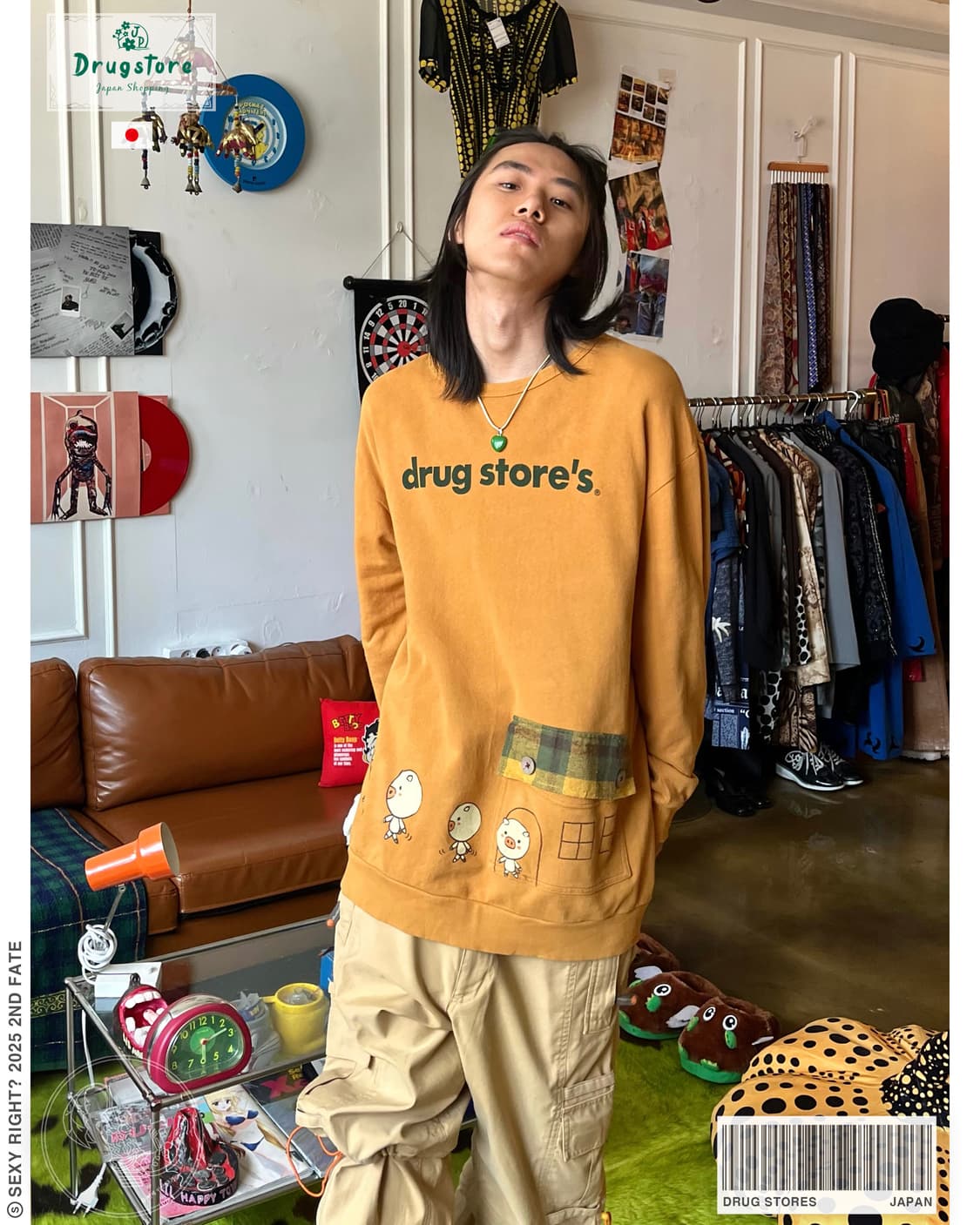 Drug Store's Japan Kitsch Big Sweatshirt 상품이미지1