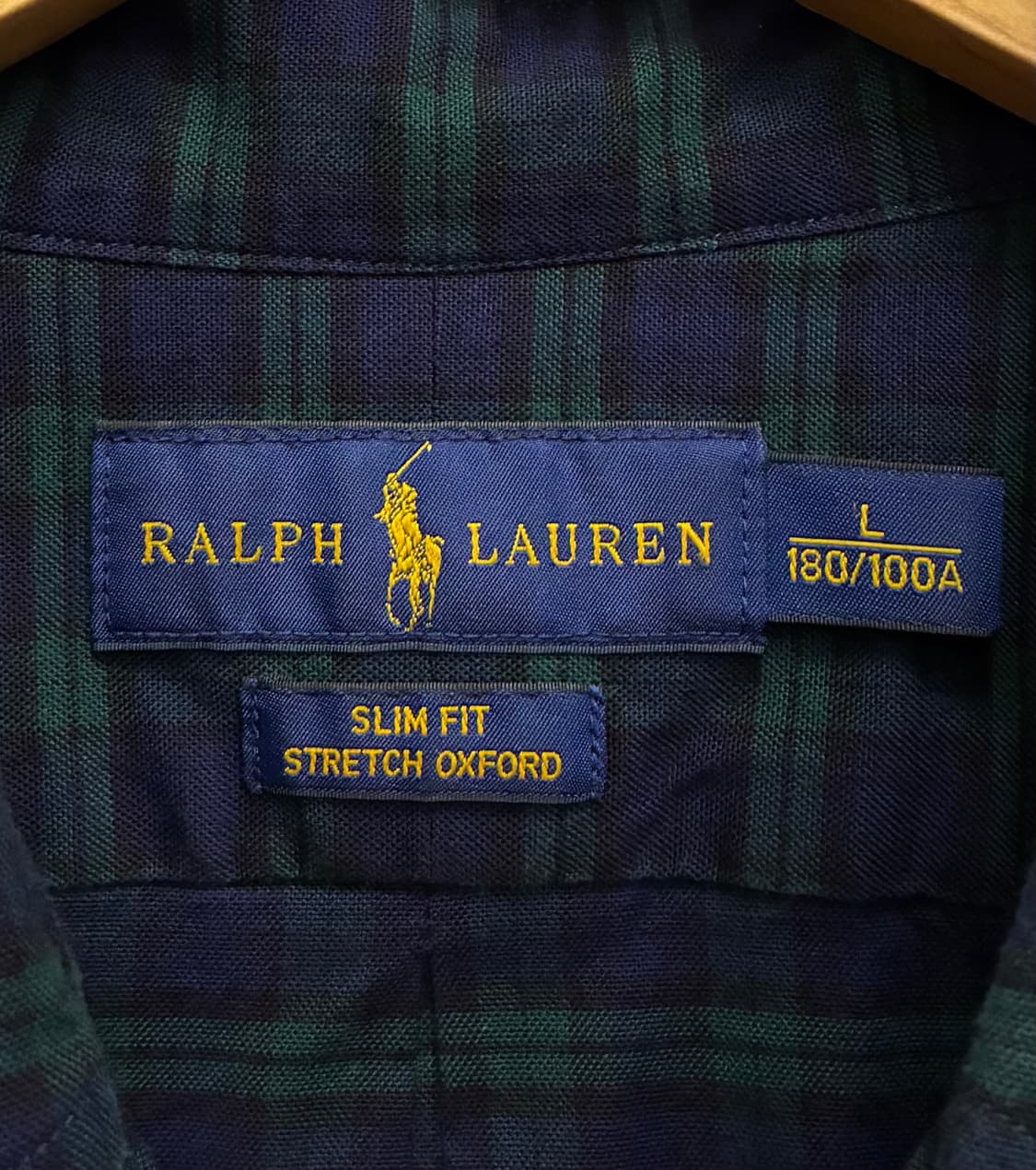 (L/105)POLO 폴로랄프로렌 블랙와치 타탄체크 버튼다운 셔츠  상품이미지9