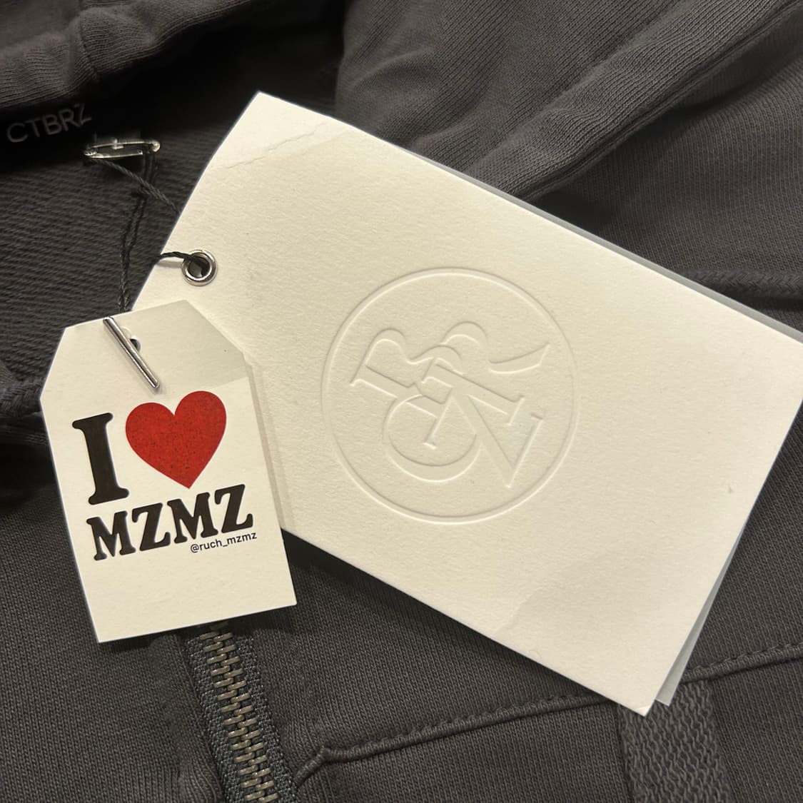 [L] CTBRZ 시티브리즈 더블 지퍼 후드집업 새상품 A933 상품이미지4
