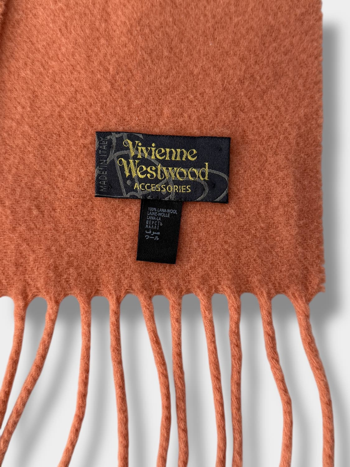 비비안 웨스트우드 오브 살몬 울 머플러 상품이미지6