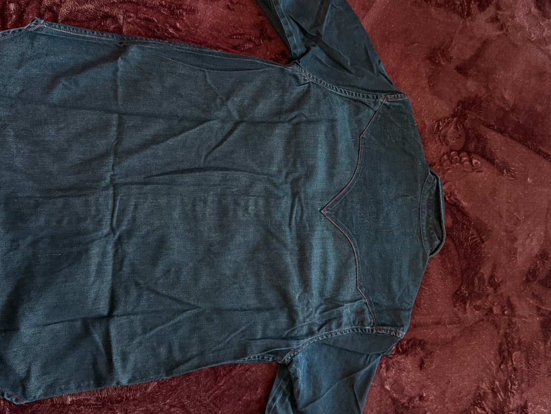 [M] 디젤 블랙 골드 웨스턴 데님 셔츠 자켓 상품이미지5