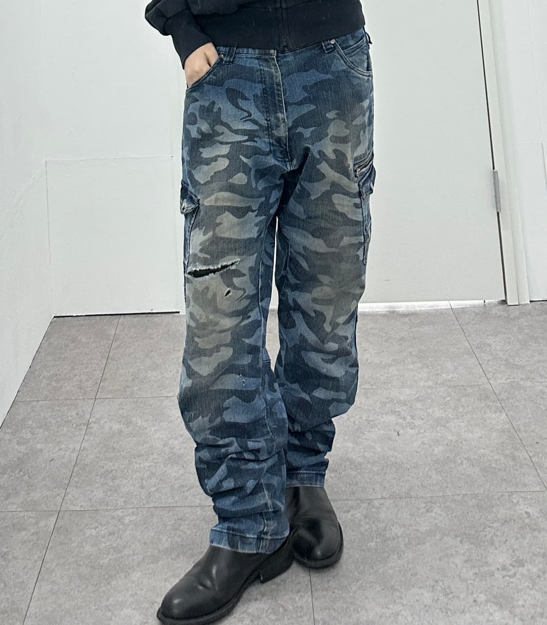 Z dragon camo denim cargo pants  상품이미지2