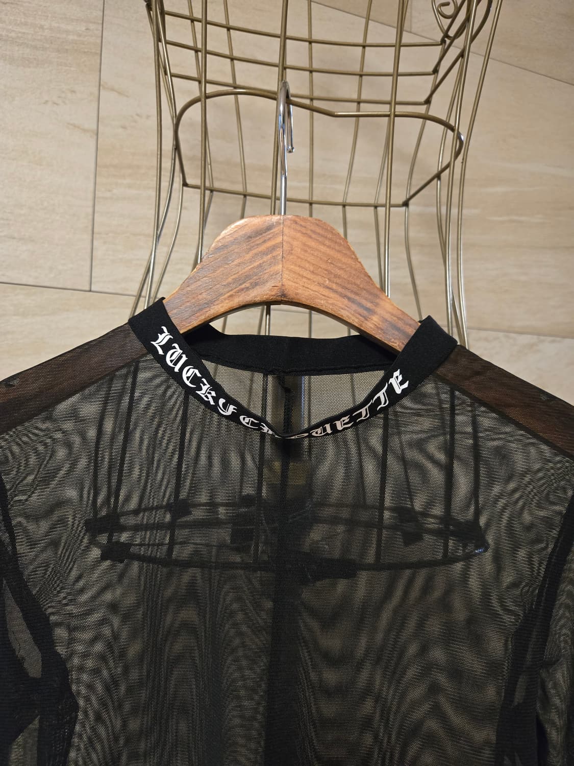 [38] 럭키슈에뜨 여성 시스루 긴팔티 상품이미지2