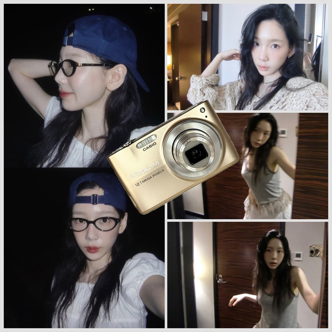 ✨태연 픽✨카시오 엑슬림 EX-Z400 골드 빈티지디카 상품이미지1