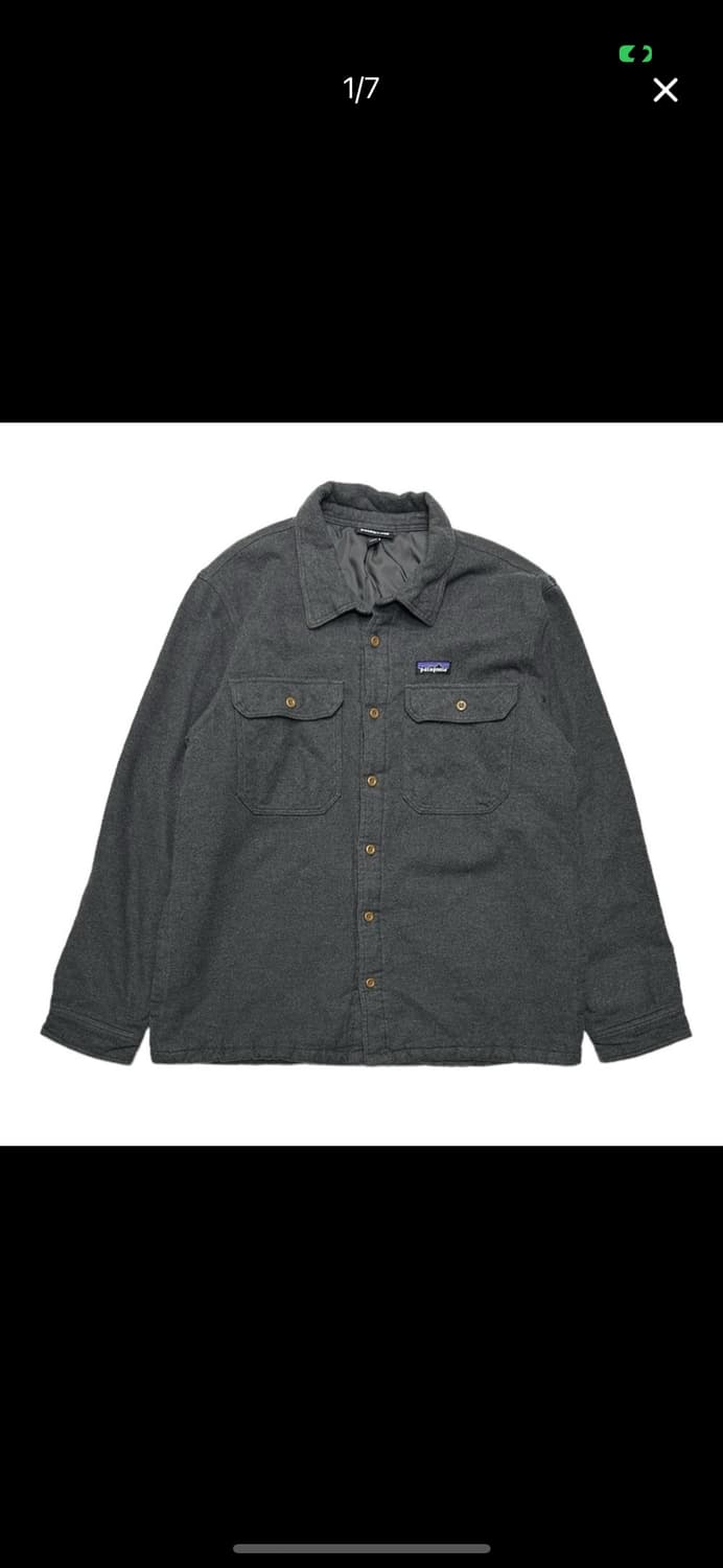 XL] 파타고니아 울 셔츠 그레이 상품이미지1