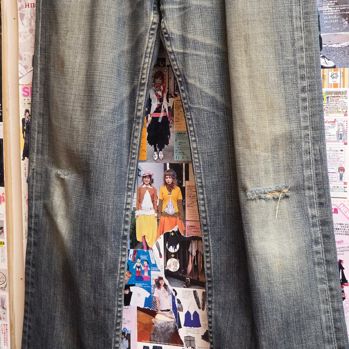 리바이스 재팬 503 데미지 데님 팬츠 상품이미지7