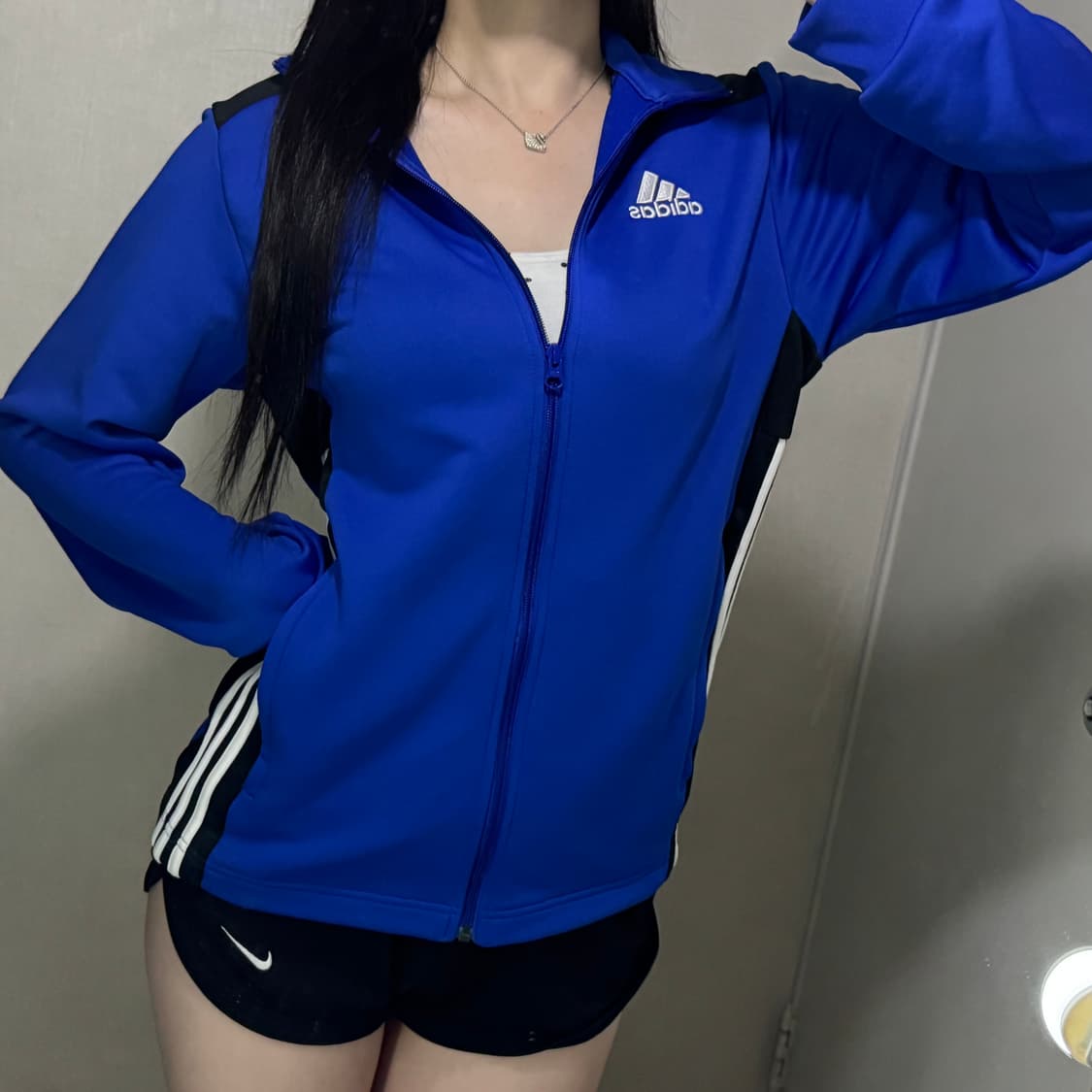 아디다스 삼선 로고 블루 져지 💙 상품이미지1