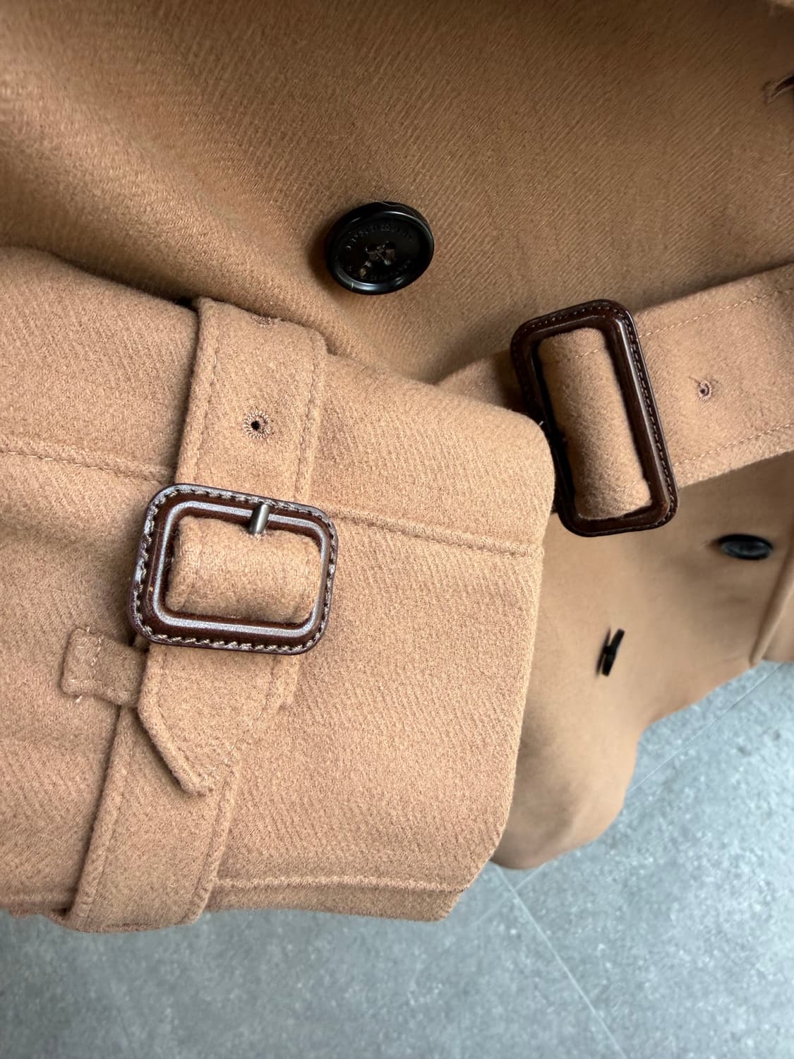 UK6/ 버버리 크랜스톤 캐시미어 벨티드 코트 상품이미지6