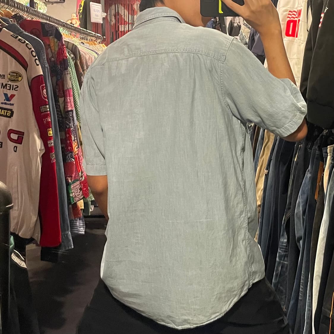 [IM] carhartt 칼하트 연청 데님 반팔셔츠 상품이미지7