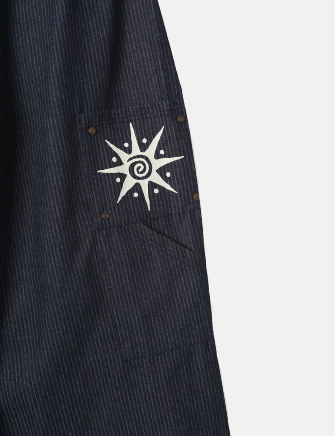 스트라이프 백포인트 핀턱 팬츠 상품이미지5