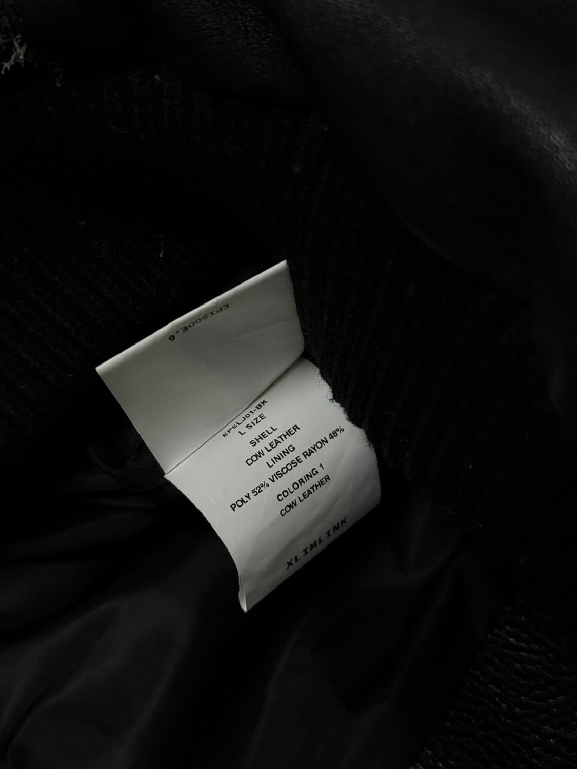 [L] XLIM EP.6 01 레더 바시티 자켓 상품이미지3