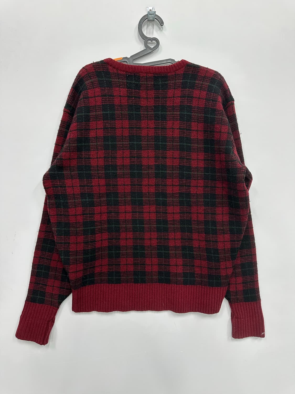 폴로 버건디 체크 니트  상품이미지5