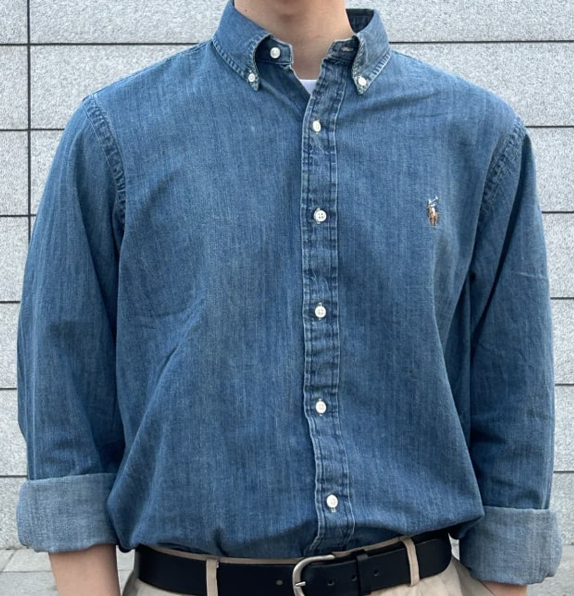 폴로 랄프로렌 데님 셔츠 M사이즈 새상품 상품이미지7