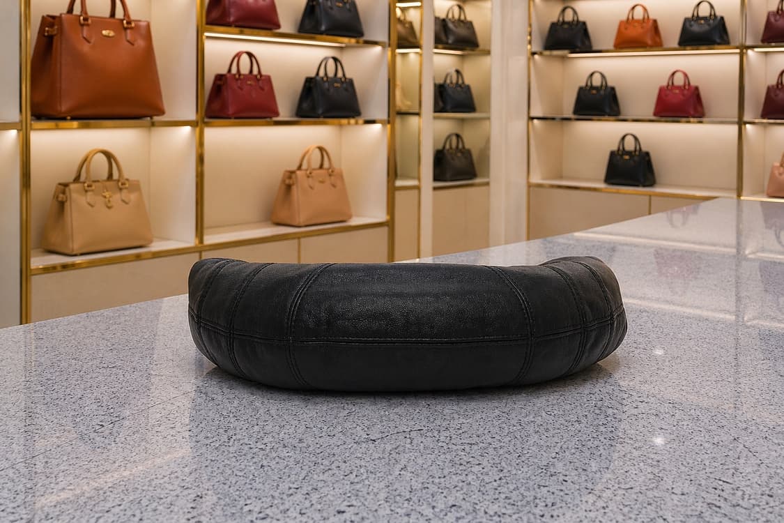 [S급] 르메르 포춘 크루아상 소프트 나파 백 미니 블랙 판매합니다!!! 상품이미지3