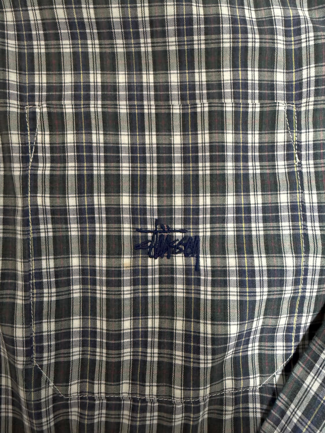 90s 올드 스투시 체크 셔츠 팝니다 상품이미지3